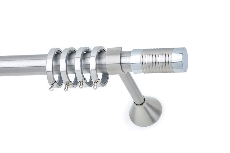 Anartisi - ΣΗΜΑΝΤΙΚΟ: Σε περίπτωση διαφοράς τιμής από το κατάστημα ισχύει παντα και μόνο η τιμή του καταστήματος Anartisi Κουρτινόξυλο Φ30 Shape Νίκελ Σατινέ